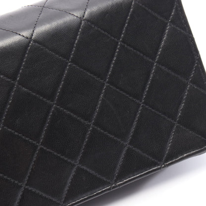 ミニマトラッセ フルフラップ チェーンショルダーバッグ ラムスキン ブラック ゴールド金具 シャネル バッグ CHANEL