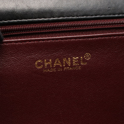 マトラッセ チェーンショルダーバッグ ラムスキン ブラック ゴールド金具 プッシュロック シャネル バッグ CHANEL