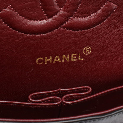 マトラッセ Wフラップ Wチェーンショルダーバッグ ラムスキン ブラック ゴールド金具 シャネル バッグ CHANEL