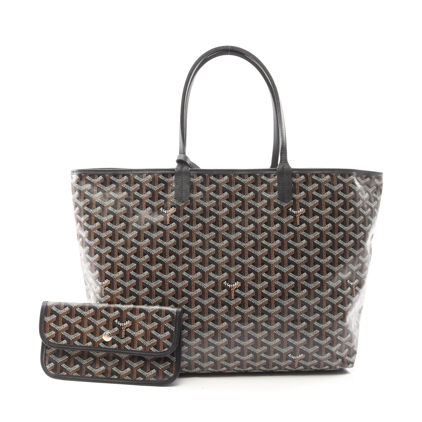 サンルイPM ハンドバッグ トートバッグ コーティングキャンバス レザー ブラック マルチカラー ゴヤール バッグ GOYARD