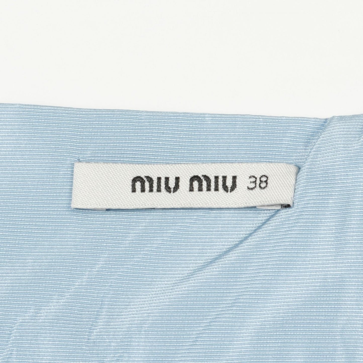 スカート スカラップ ライトブルー ミュウミュウ ボトムス miu miu