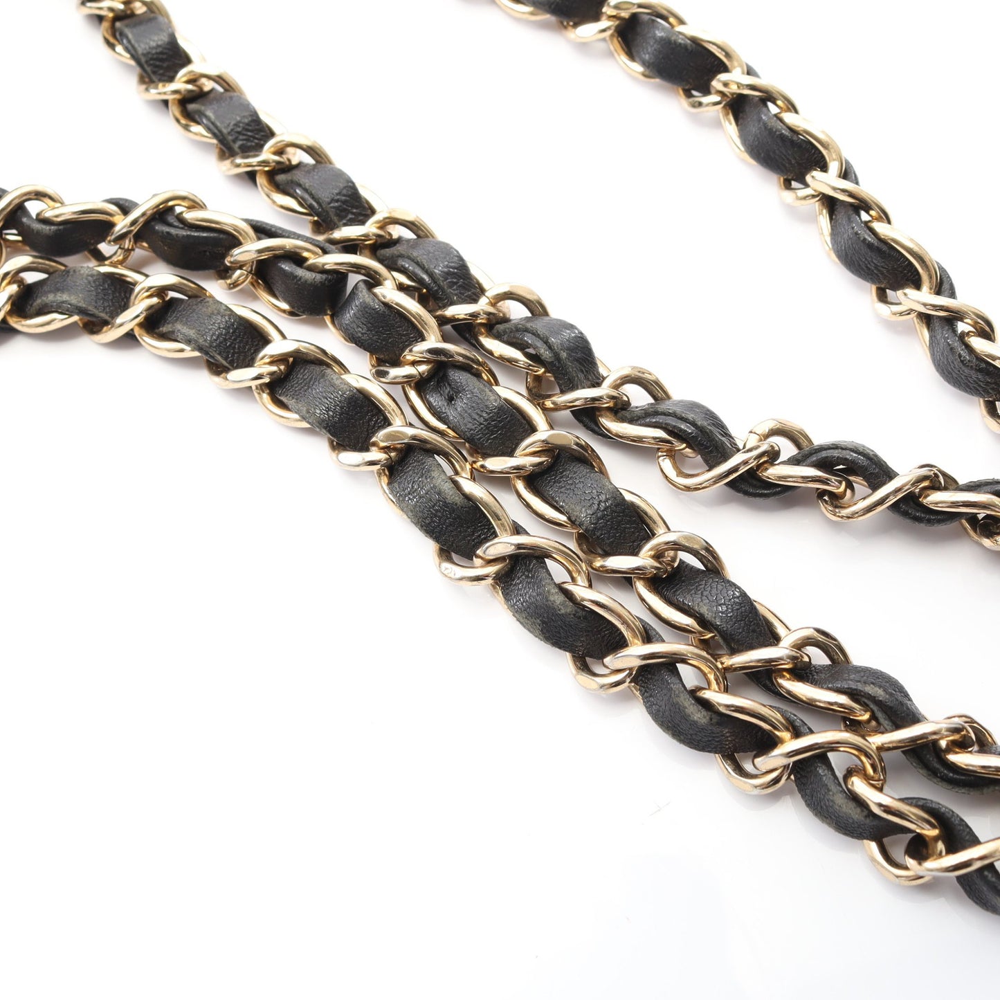 マトラッセ Wフラップ Wチェーンショルダーバッグ ラムスキン ブラック ゴールド金具 シャネル バッグ CHANEL