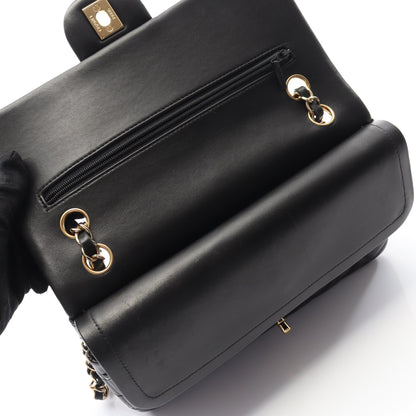 マトラッセ Wフラップ Wチェーンショルダーバッグ ラムスキン ブラック ゴールド金具 シャネル バッグ CHANEL