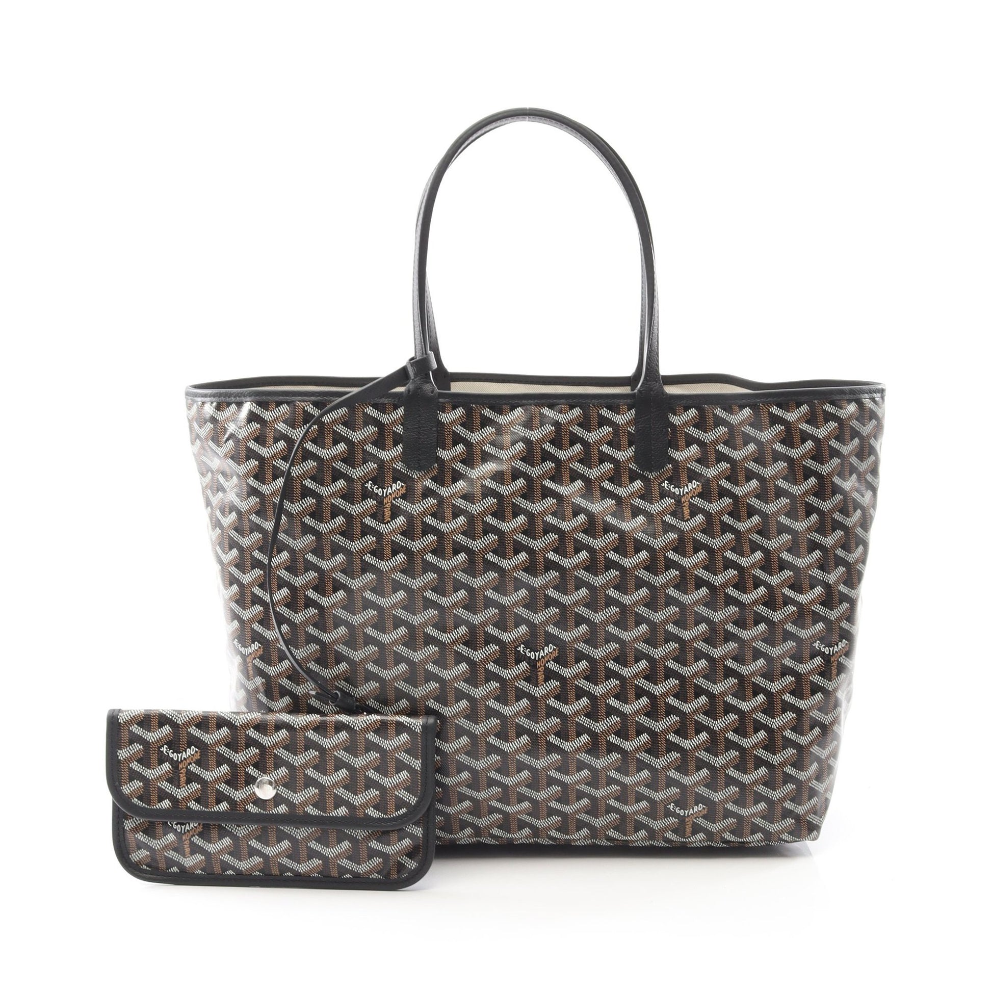 サンルイPM ハンドバッグ トートバッグ コーティングキャンバス レザー ブラック マルチカラー ゴヤール バッグ GOYARD