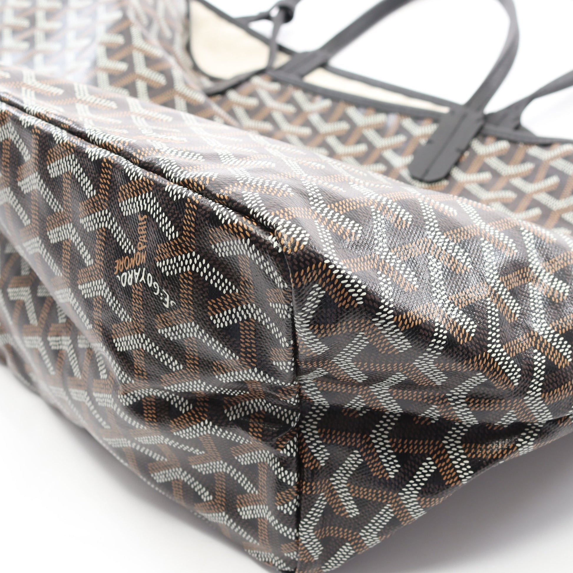 サンルイPM ハンドバッグ トートバッグ コーティングキャンバス レザー ブラック マルチカラー ゴヤール バッグ GOYARD