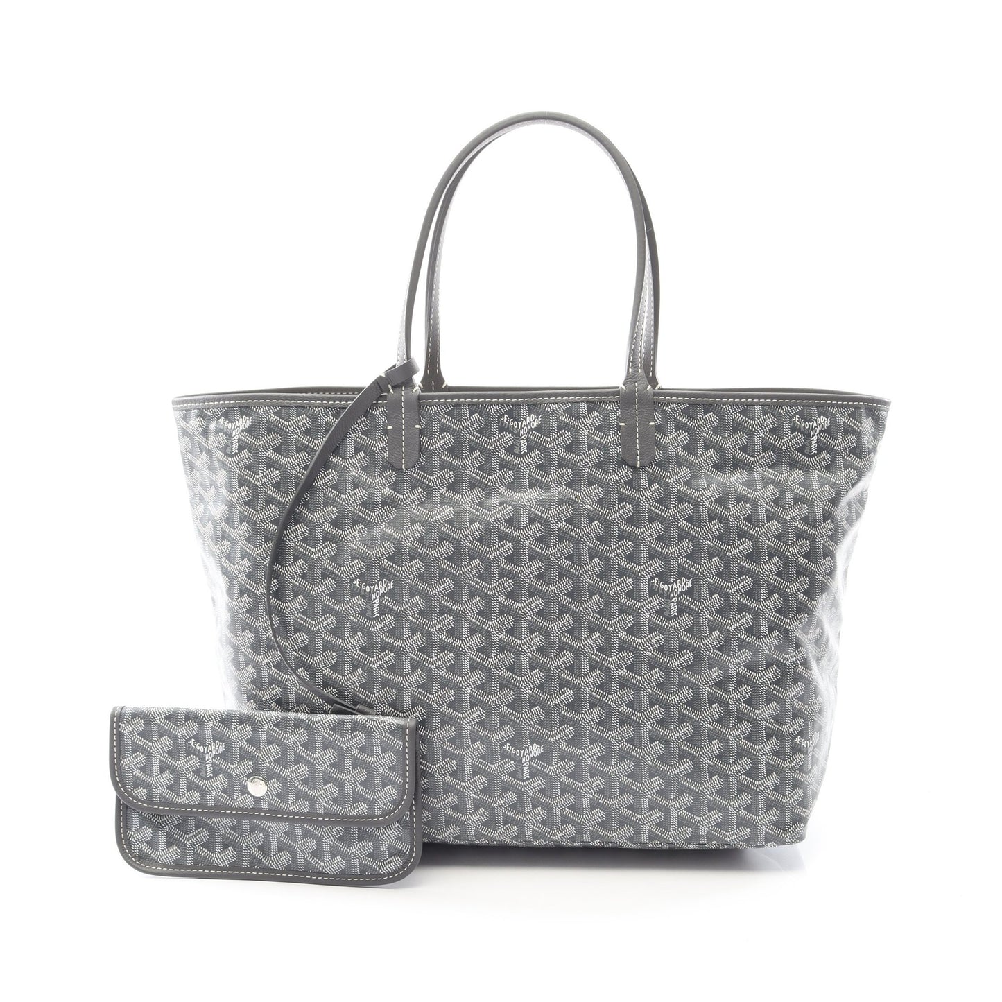 サンルイPM ハンドバッグ トートバッグ コーティングキャンバス レザー グレー マルチカラー ゴヤール バッグ GOYARD