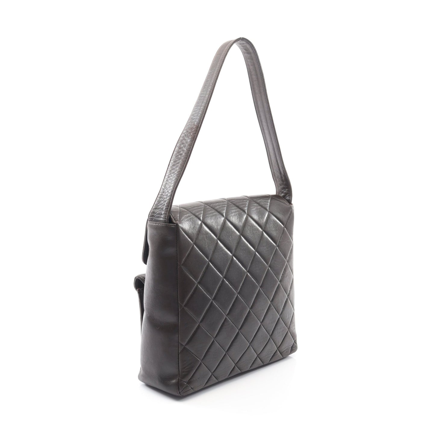 マトラッセ ワンショルダーバッグ ラムスキン ブラック ゴールド金具 シャネル バッグ CHANEL