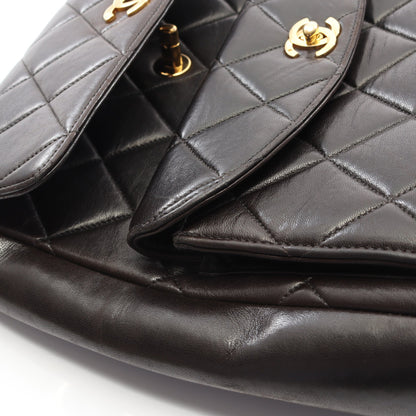 マトラッセ ワンショルダーバッグ ラムスキン ブラック ゴールド金具 シャネル バッグ CHANEL