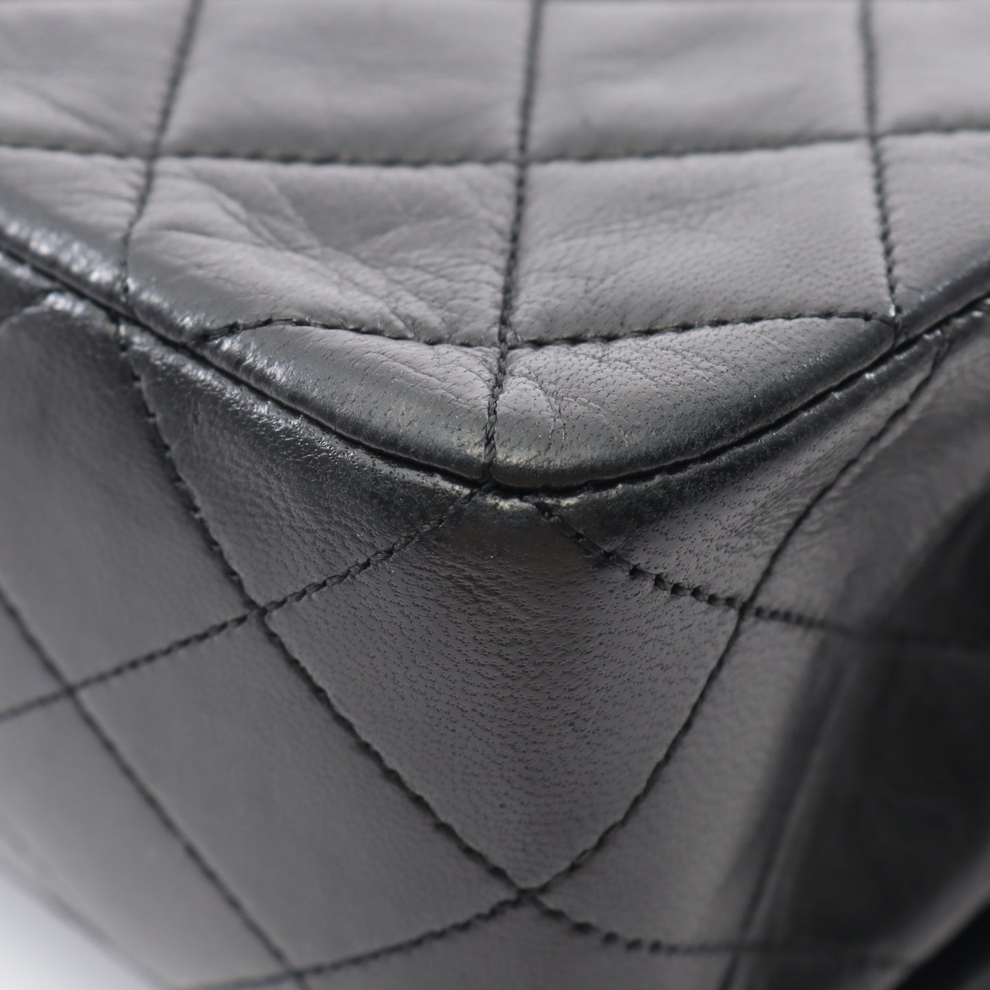 フルフラップ マトラッセ チェーンショルダーバッグ ラムスキン ブラック ゴールド金具 シャネル バッグ CHANEL