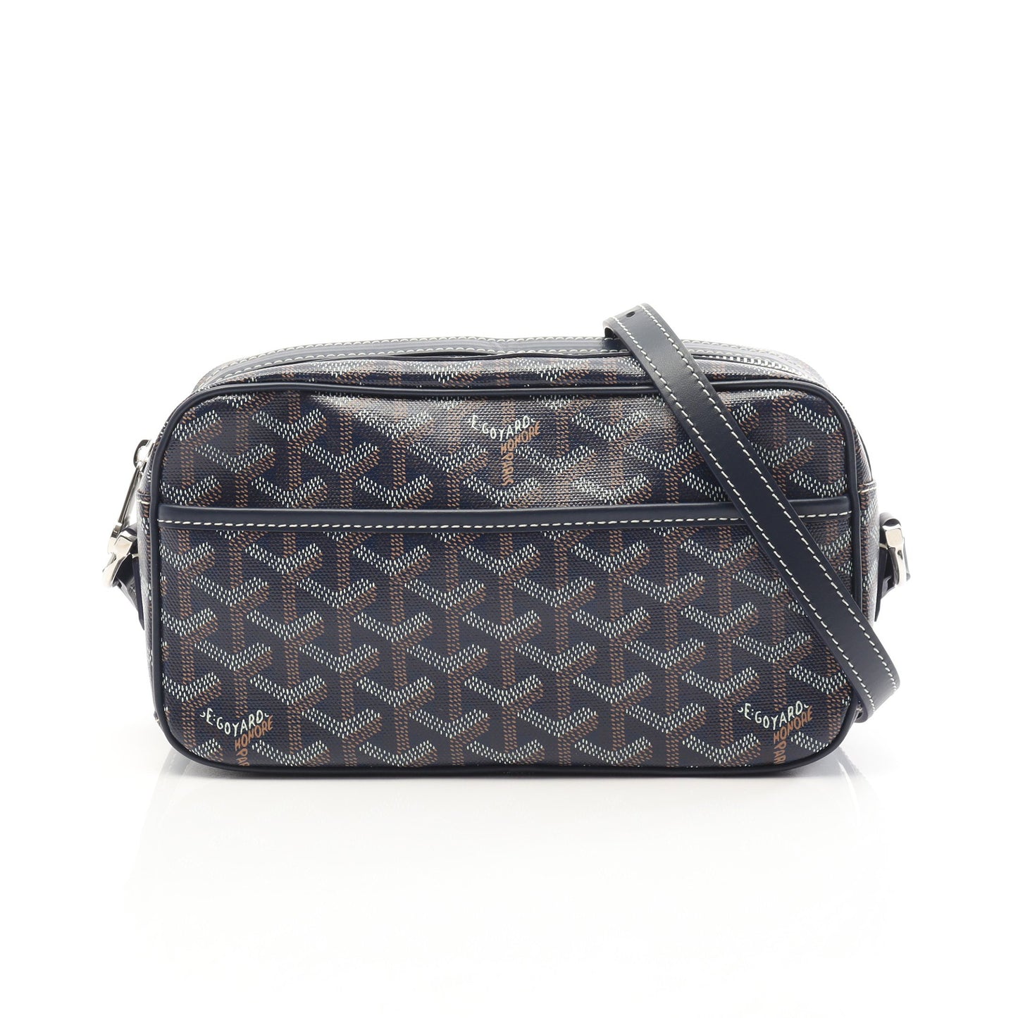 カップヴェールPM ショルダーバッグ コーティングキャンバス レザー ネイビー マルチカラー ゴヤール バッグ GOYARD
