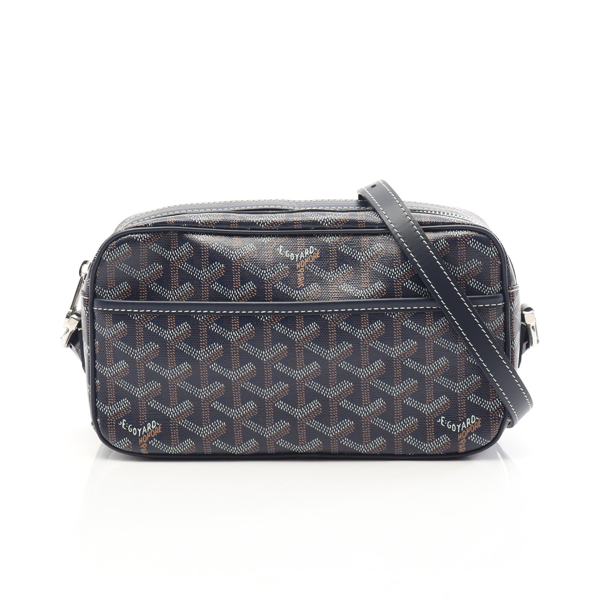 カップヴェールPM ショルダーバッグ コーティングキャンバス レザー ネイビー マルチカラー ゴヤール バッグ GOYARD