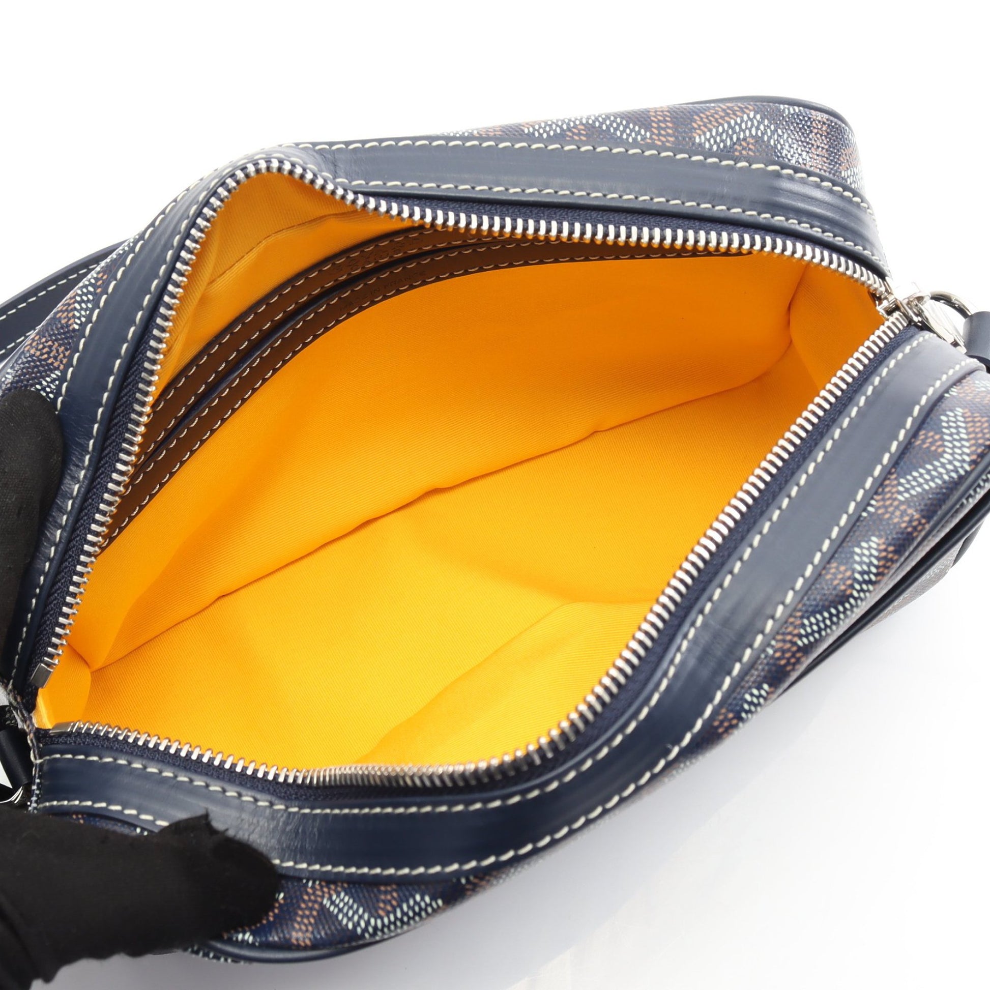 カップヴェールPM ショルダーバッグ コーティングキャンバス レザー ネイビー マルチカラー ゴヤール バッグ GOYARD
