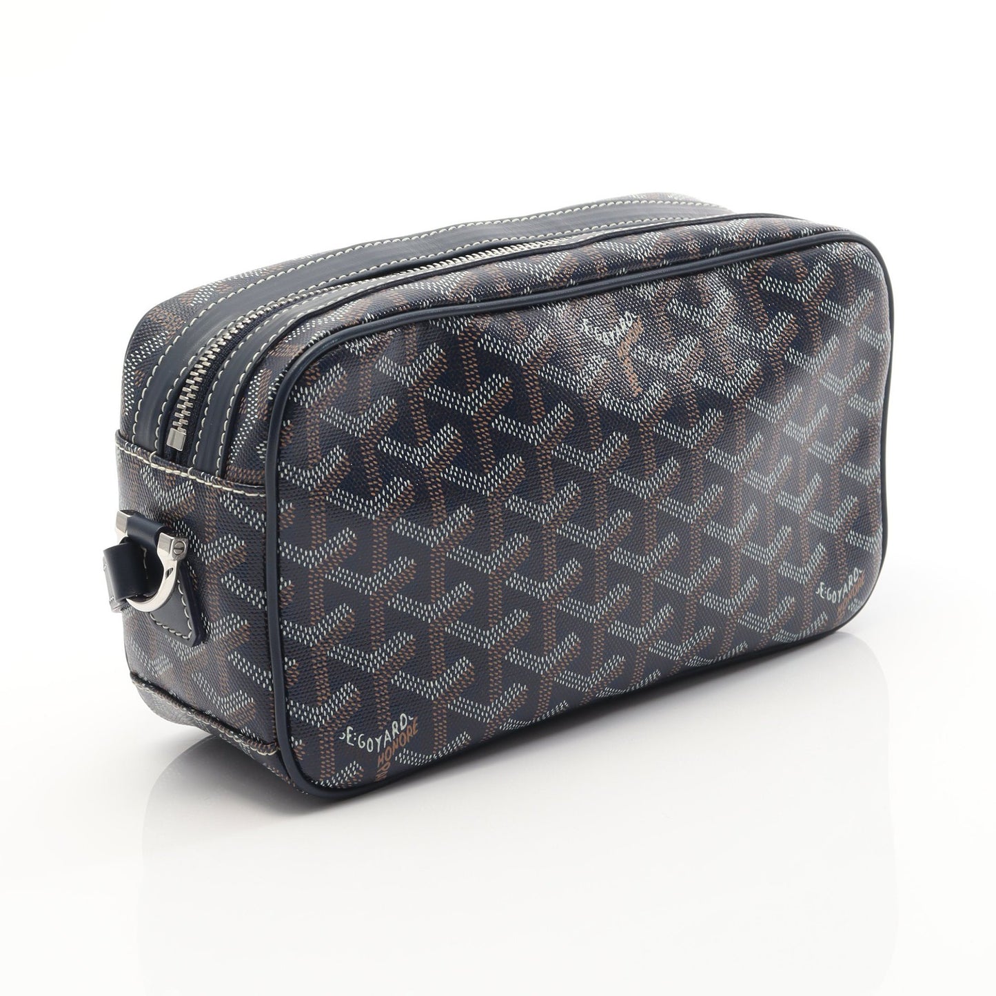カップヴェールPM ショルダーバッグ コーティングキャンバス レザー ネイビー マルチカラー ゴヤール バッグ GOYARD