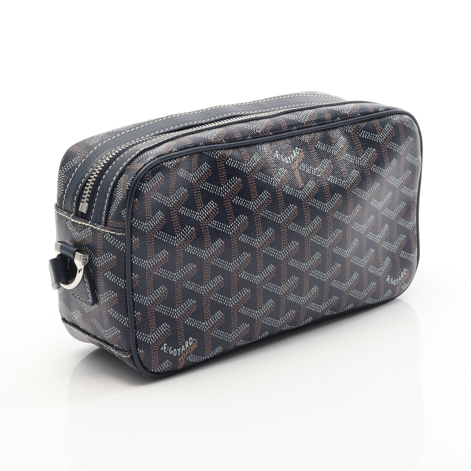 カップヴェールPM ショルダーバッグ コーティングキャンバス レザー ネイビー マルチカラー ゴヤール バッグ GOYARD