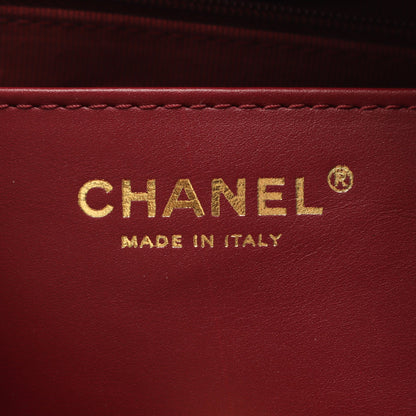マトラッセ チェーンショルダーバッグ ラムスキン ブラック ゴールド金具 シャネル バッグ CHANEL