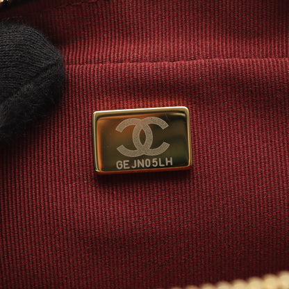マトラッセ チェーンショルダーバッグ ラムスキン ブラック ゴールド金具 シャネル バッグ CHANEL