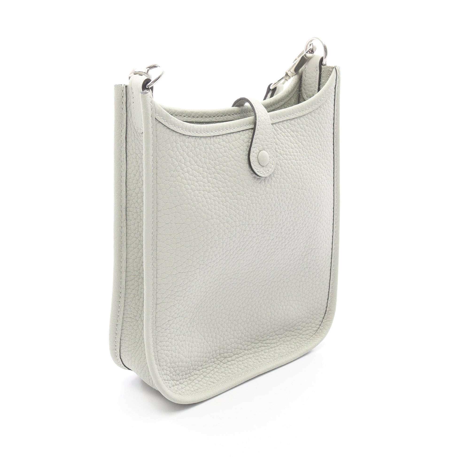 エヴリンTPM ヴェールフィズ ショルダーバッグ トリヨンクレマンス ライトグリーン シルバー金具 B刻印 エルメス バッグ HERMES