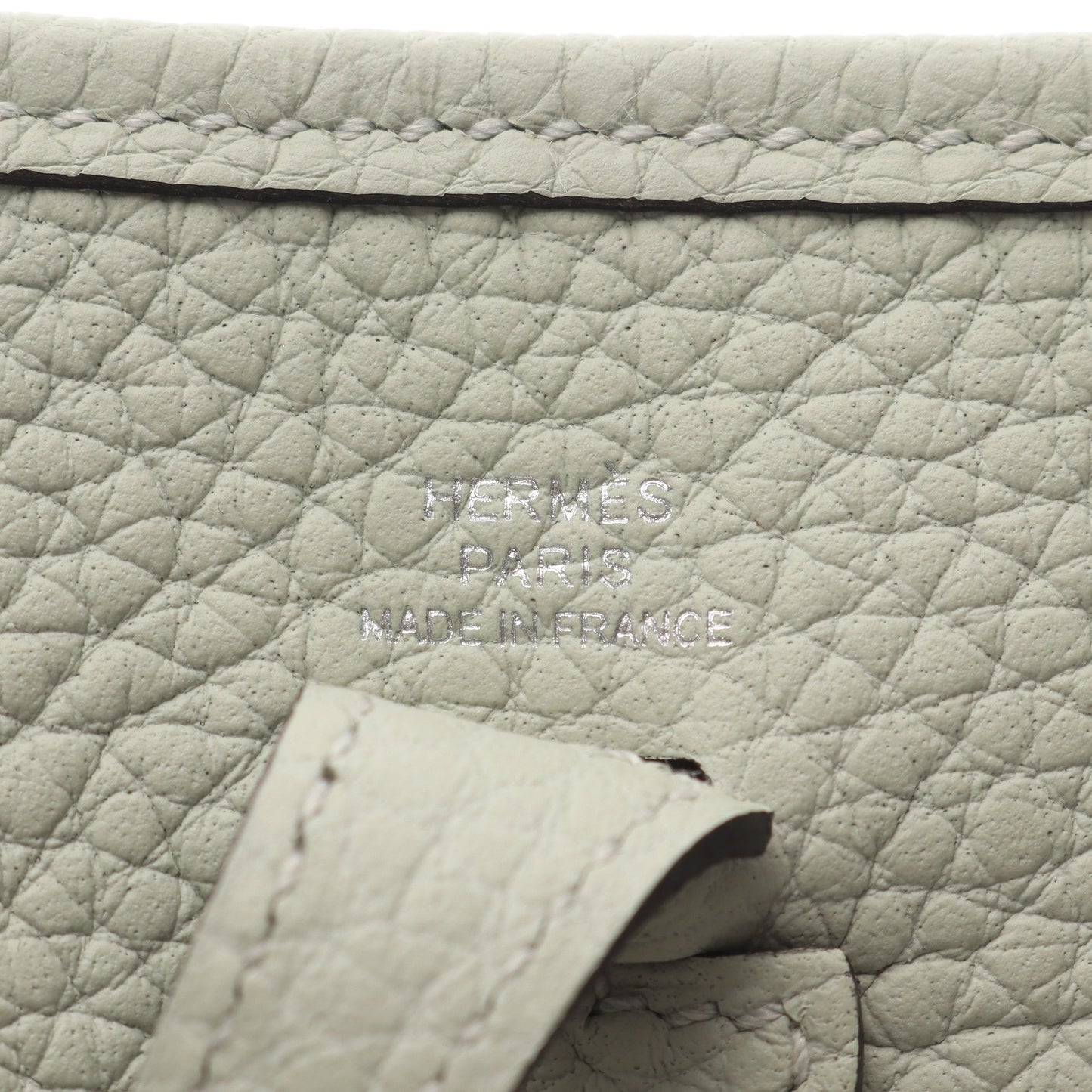 エヴリンTPM ヴェールフィズ ショルダーバッグ トリヨンクレマンス ライトグリーン シルバー金具 B刻印 エルメス バッグ HERMES