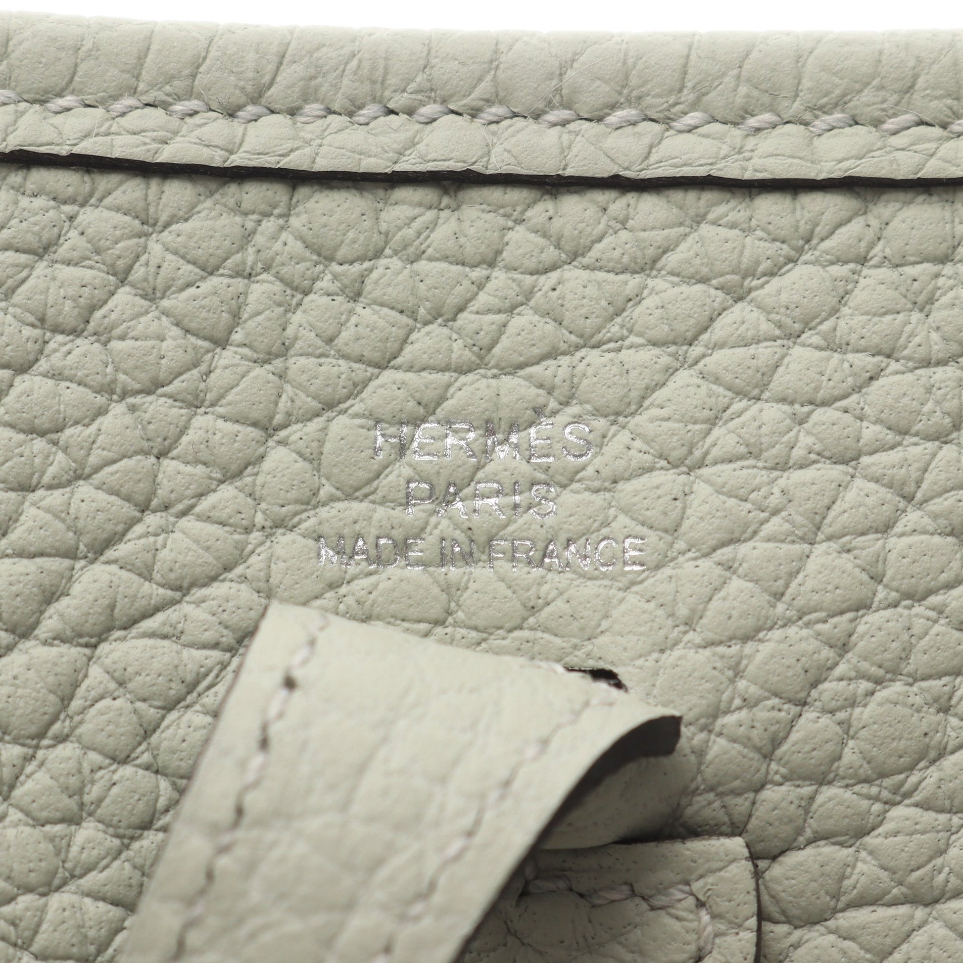 エヴリンTPM ヴェールフィズ ショルダーバッグ トリヨンクレマンス ライトグリーン シルバー金具 B刻印 エルメス バッグ HERMES