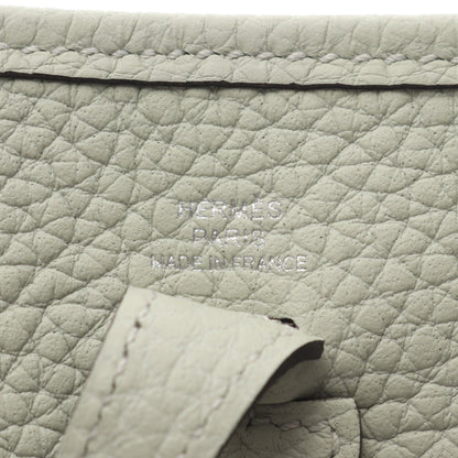 エヴリンTPM ヴェールフィズ ショルダーバッグ トリヨンクレマンス ライトグリーン シルバー金具 B刻印 エルメス バッグ HERMES