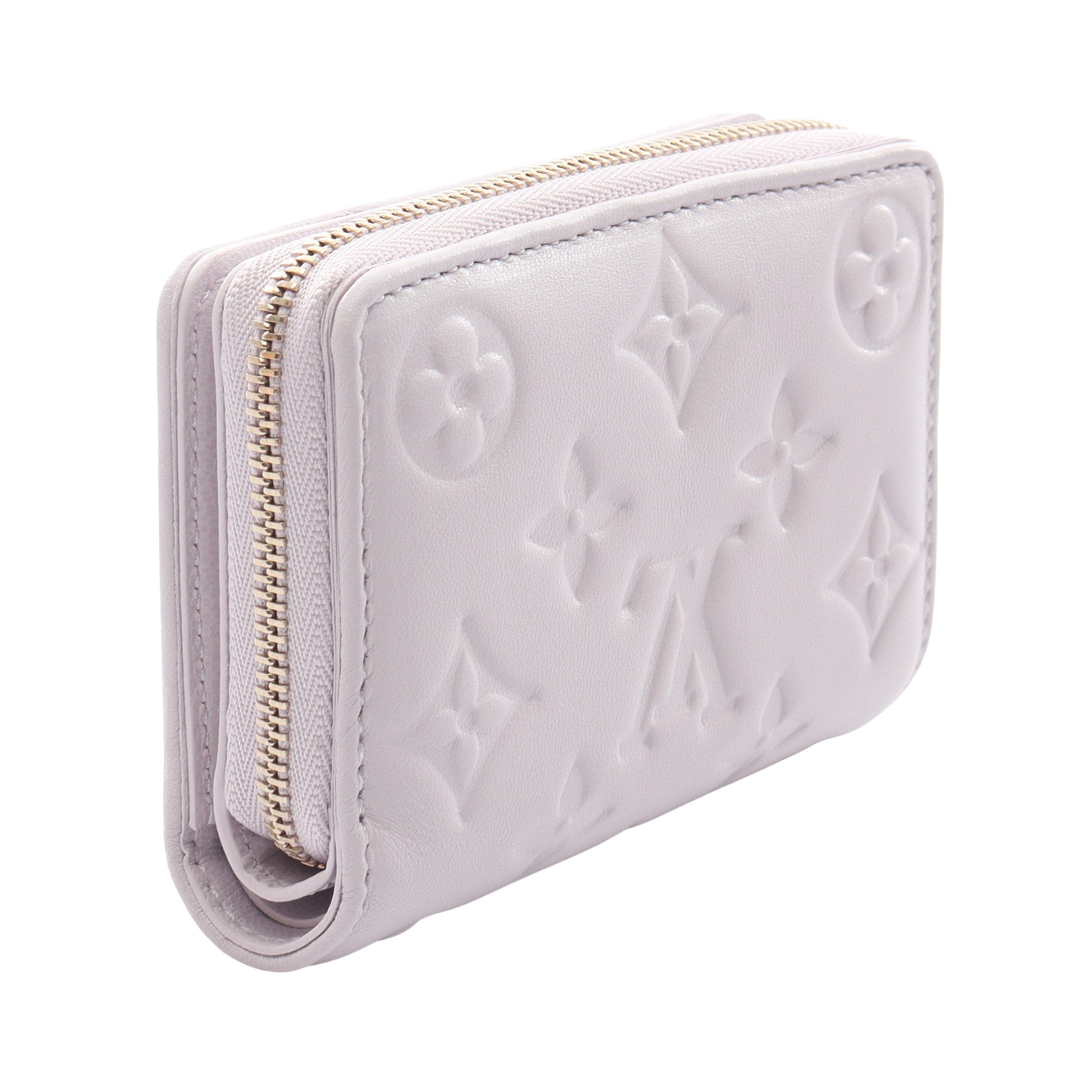 ポルトフォイユルー クッサン ミスティライラック 二つ折り財布 レザー