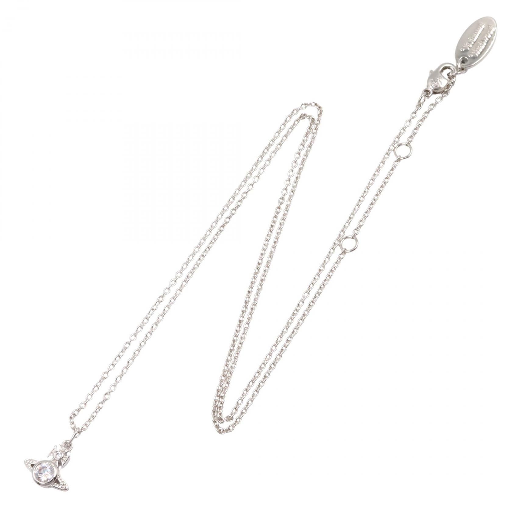 ネックレス ネックレス 真鍮 シルバー クリア ヴィヴィアンウエストウッド アクセサリー Vivienne Westwood