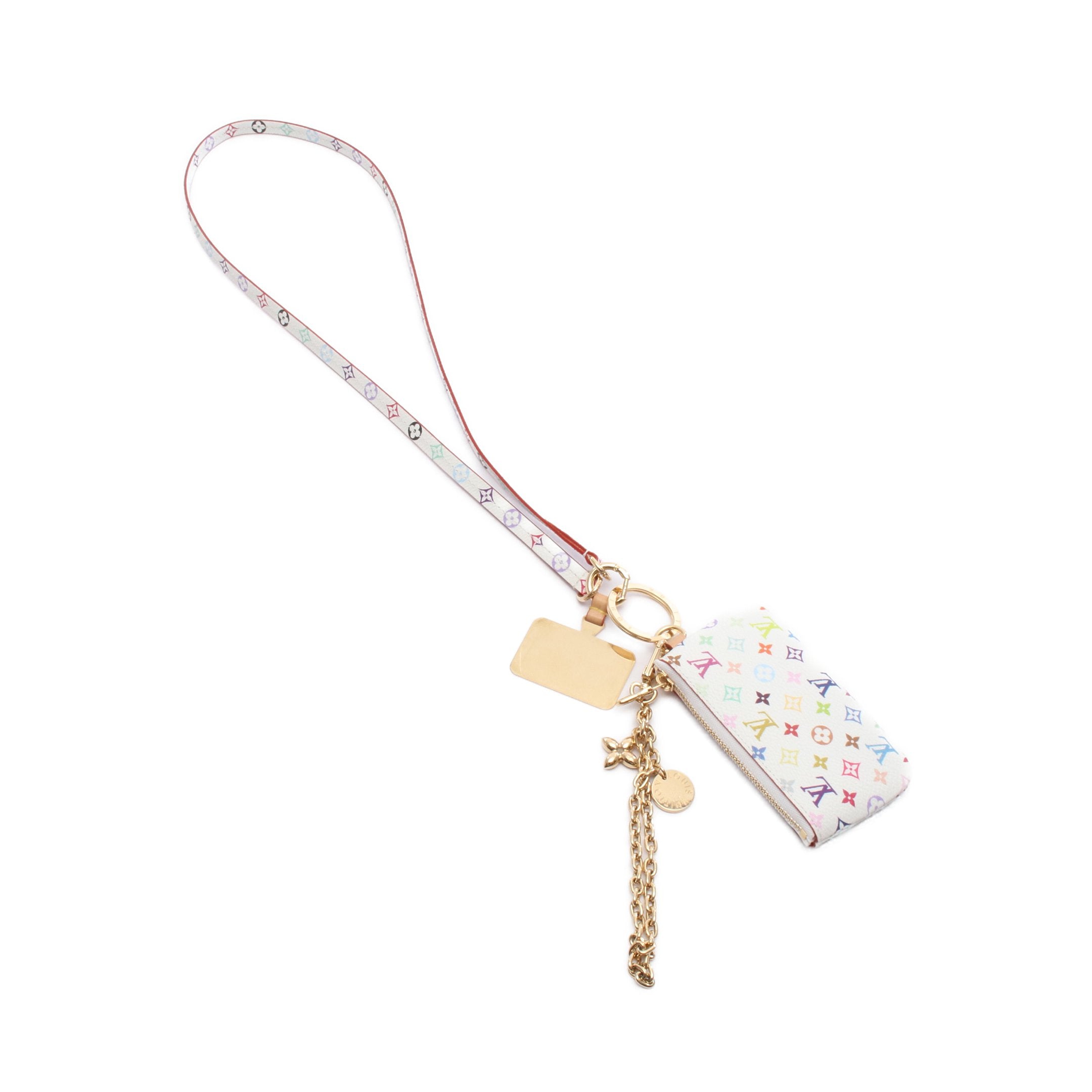 LV × TM フォンホルダー モノグラムマルチカラー ネックストラップ