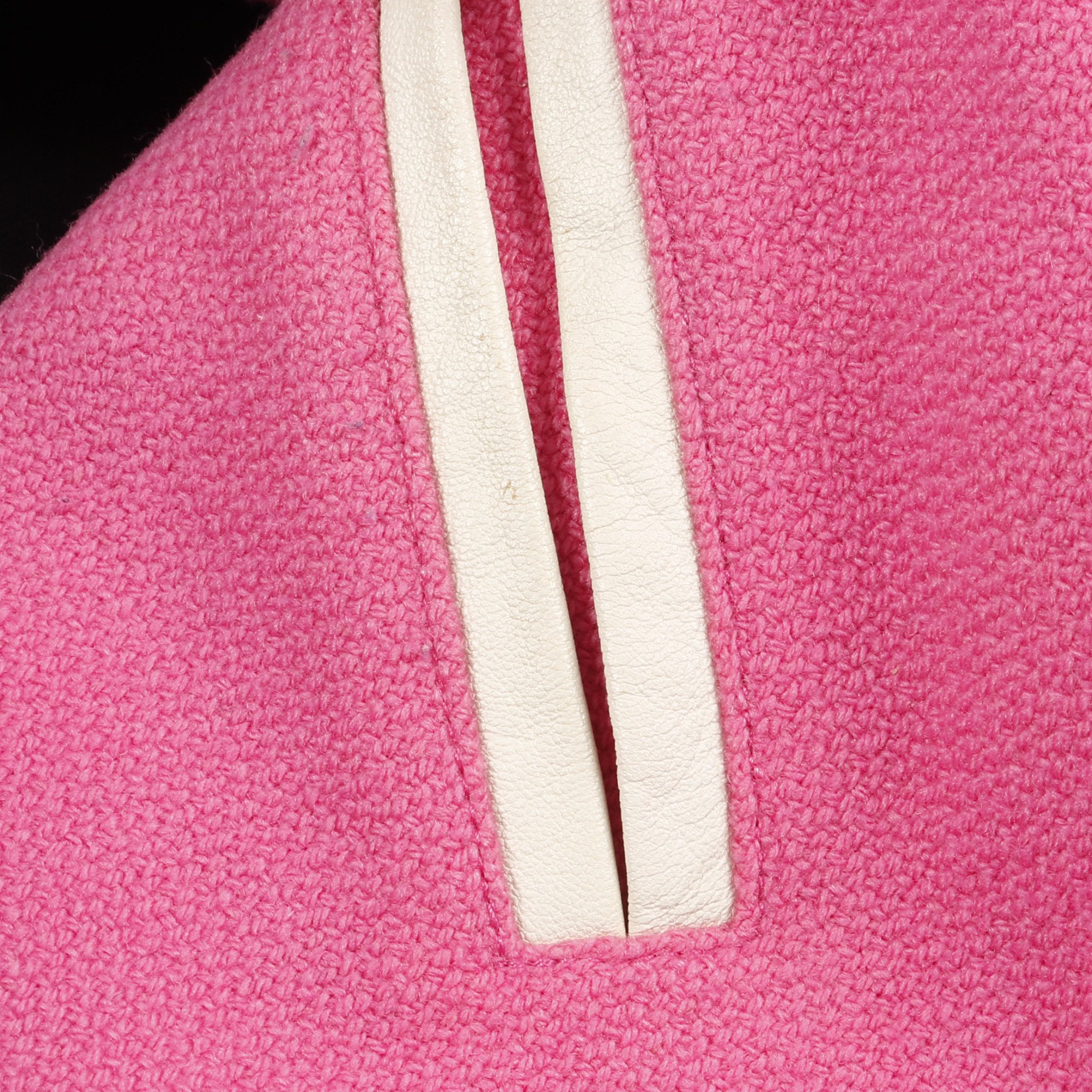 TEDDY テディ ジャケット スタジャン ウール ナイロン ピンク ホワイト