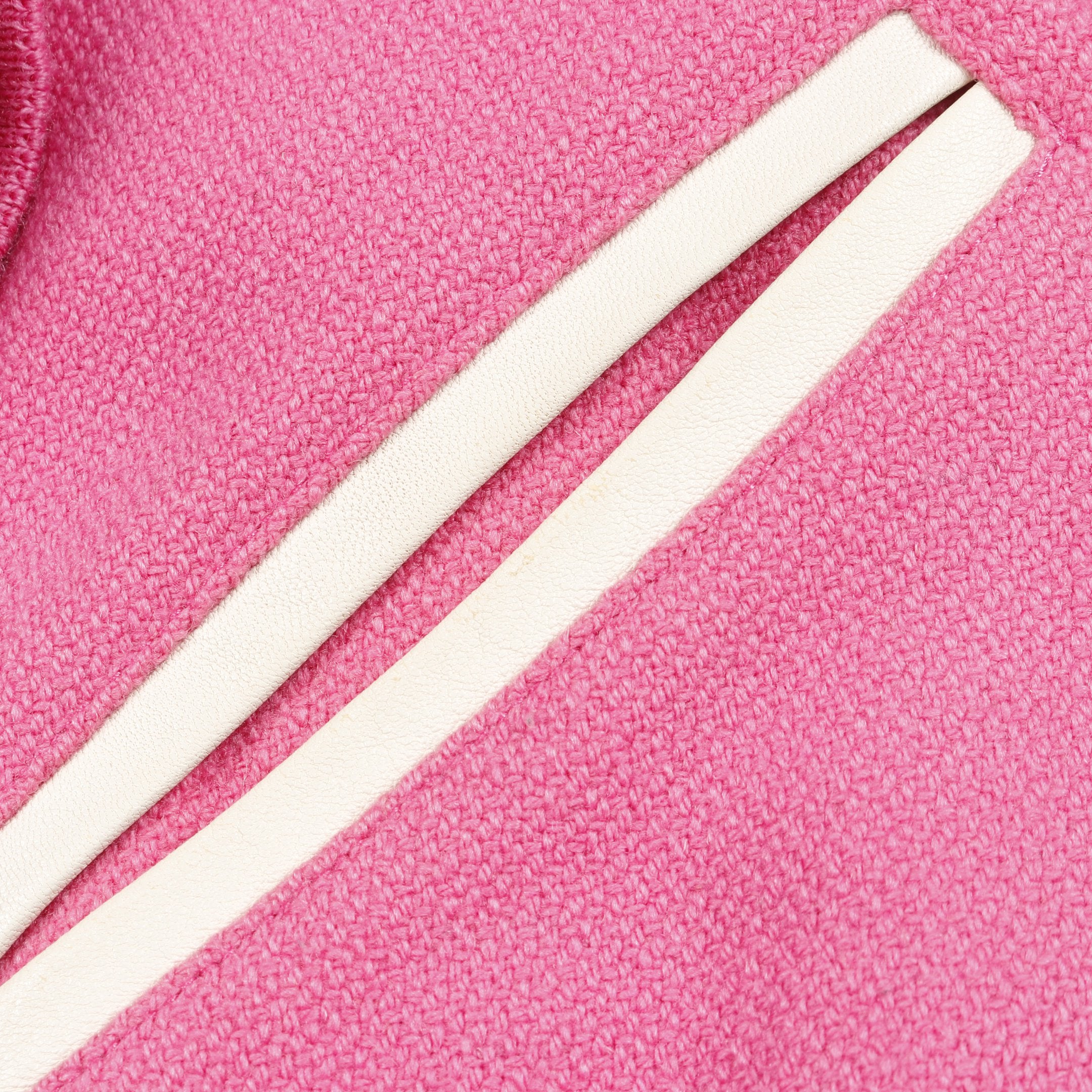 TEDDY テディ ジャケット スタジャン ウール ナイロン ピンク ホワイト