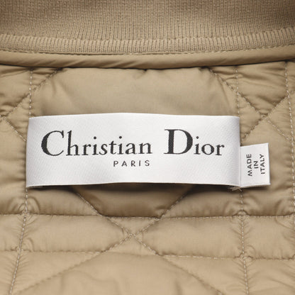 マクロカナージュ BEE刺繍 キルティングジャケット コットン カーキブラウン クリスチャンディオール アウター Christian Dior