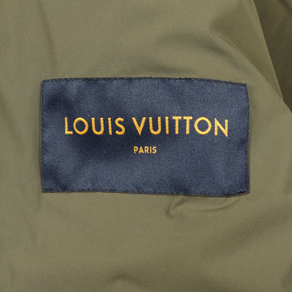 フラワーキルテッド フーディ ジャケット ナイロン カーキグリーン フード付き 中綿 ルイヴィトン アウター LOUIS VUITTON