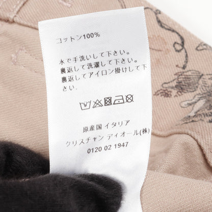 デニムジャケット ジャルダン マジック 刺繍 コットン ピンク クリスチャンディオール アウター Christian Dior