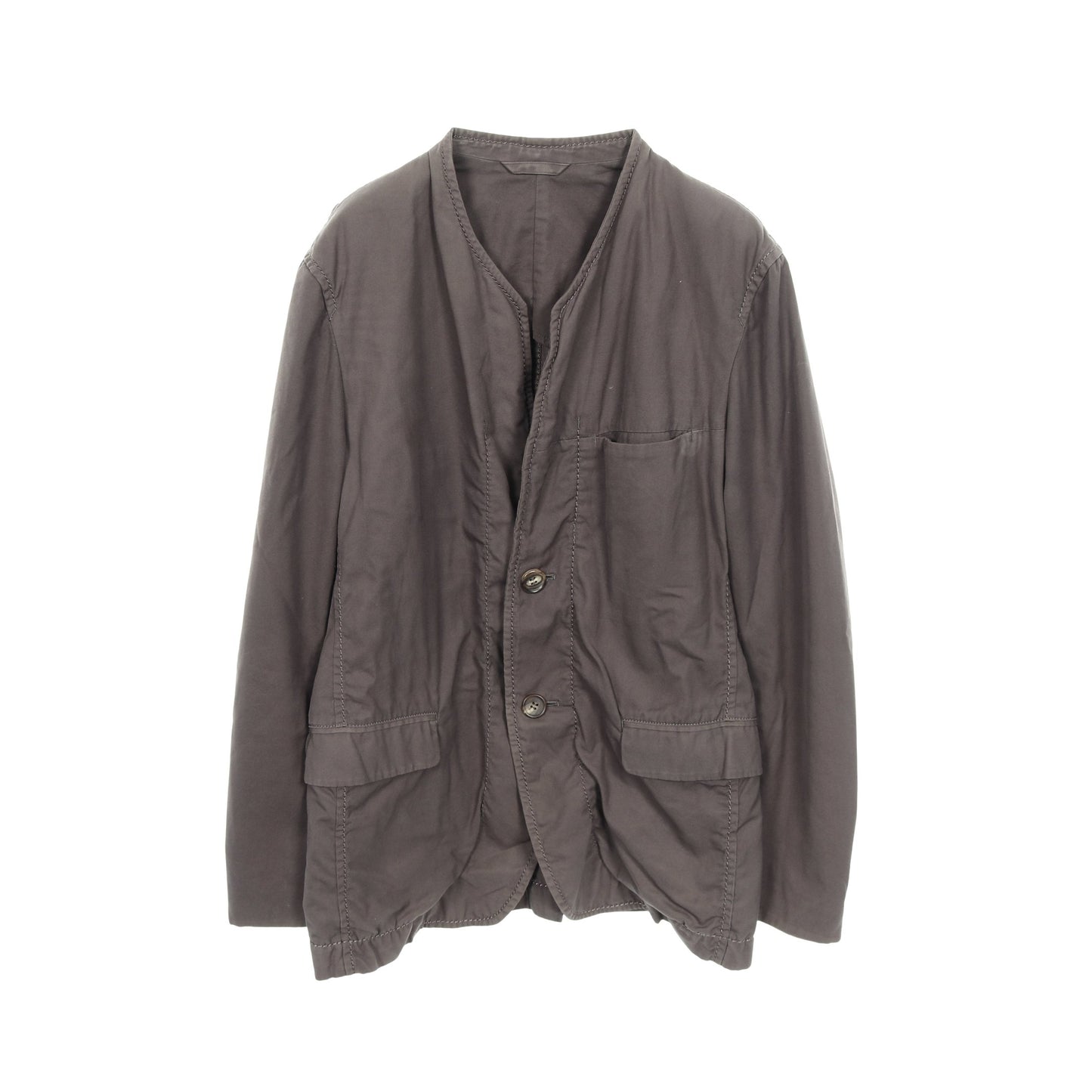 ジャケット コットン ブラウン イッセイミヤケ アウター ISSEY MIYAKE