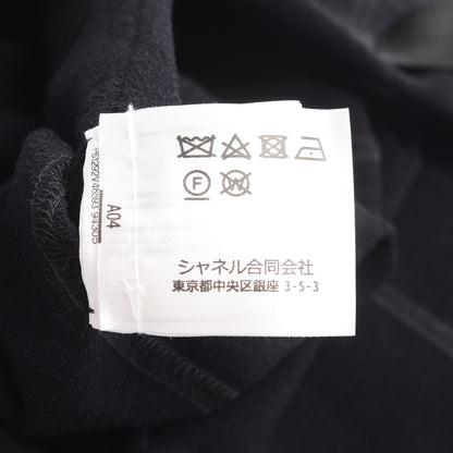 ココマークボタン ノーカラージャケット ビスコース ブラック シャネル アウター CHANEL
