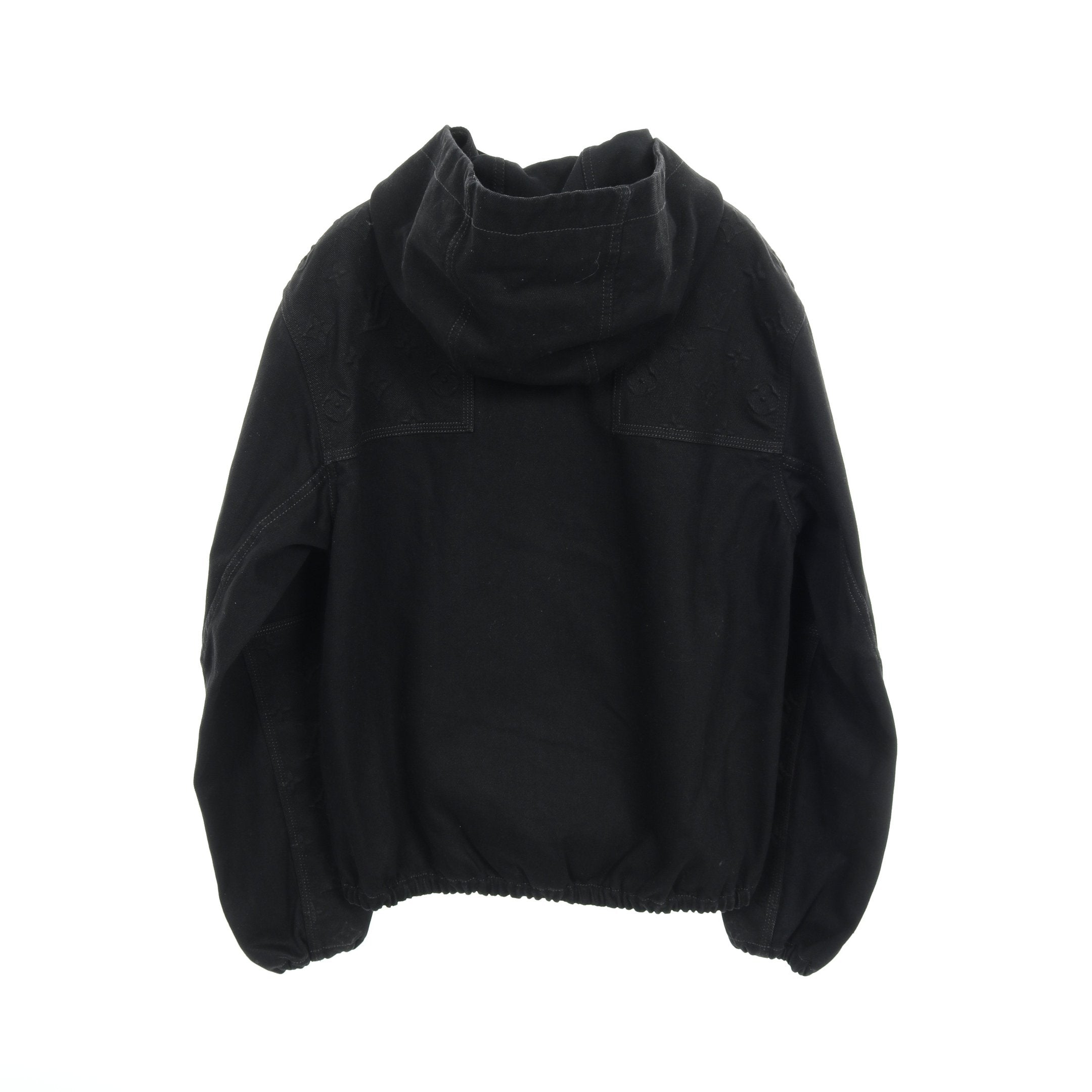 モノグラム ジップアップパーカー デニムジャケット コットン