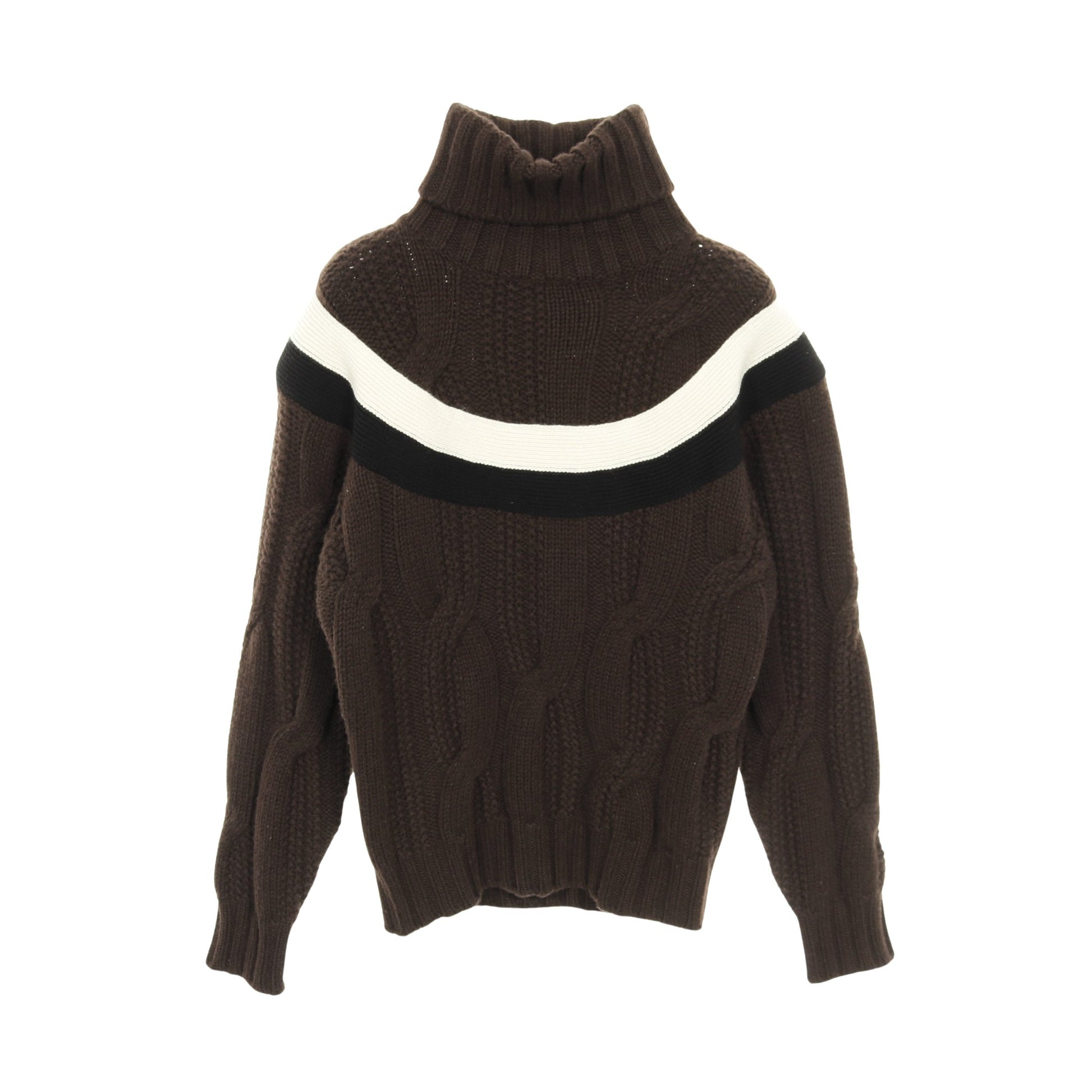 Yoke Torsad ヨークトルサド ニット タートルネック ウール カシミヤ ブラウン ブラック ホワイト エルメス トップス HERMES