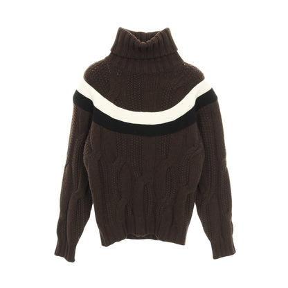 Yoke Torsad ヨークトルサド ニット タートルネック ウール カシミヤ ブラウン ブラック ホワイト エルメス トップス HERMES