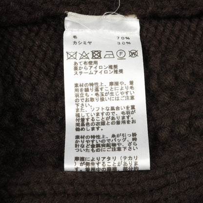 Yoke Torsad ヨークトルサド ニット タートルネック ウール カシミヤ ブラウン ブラック ホワイト エルメス トップス HERMES