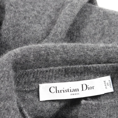 CDロゴ パールボタン ニット カシミヤ グレー クリスチャンディオール トップス Christian Dior