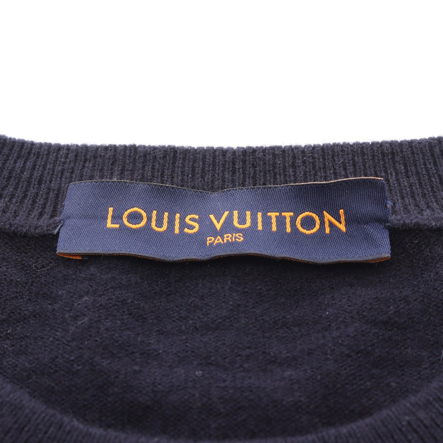 LOUIS VUITTON × NIGO インタルシアジャカード ドラゴン グラフィック ニット クルーネック カシミヤ ネイビー マルチカラー ルイヴィトン トップス LOUIS VUITTON