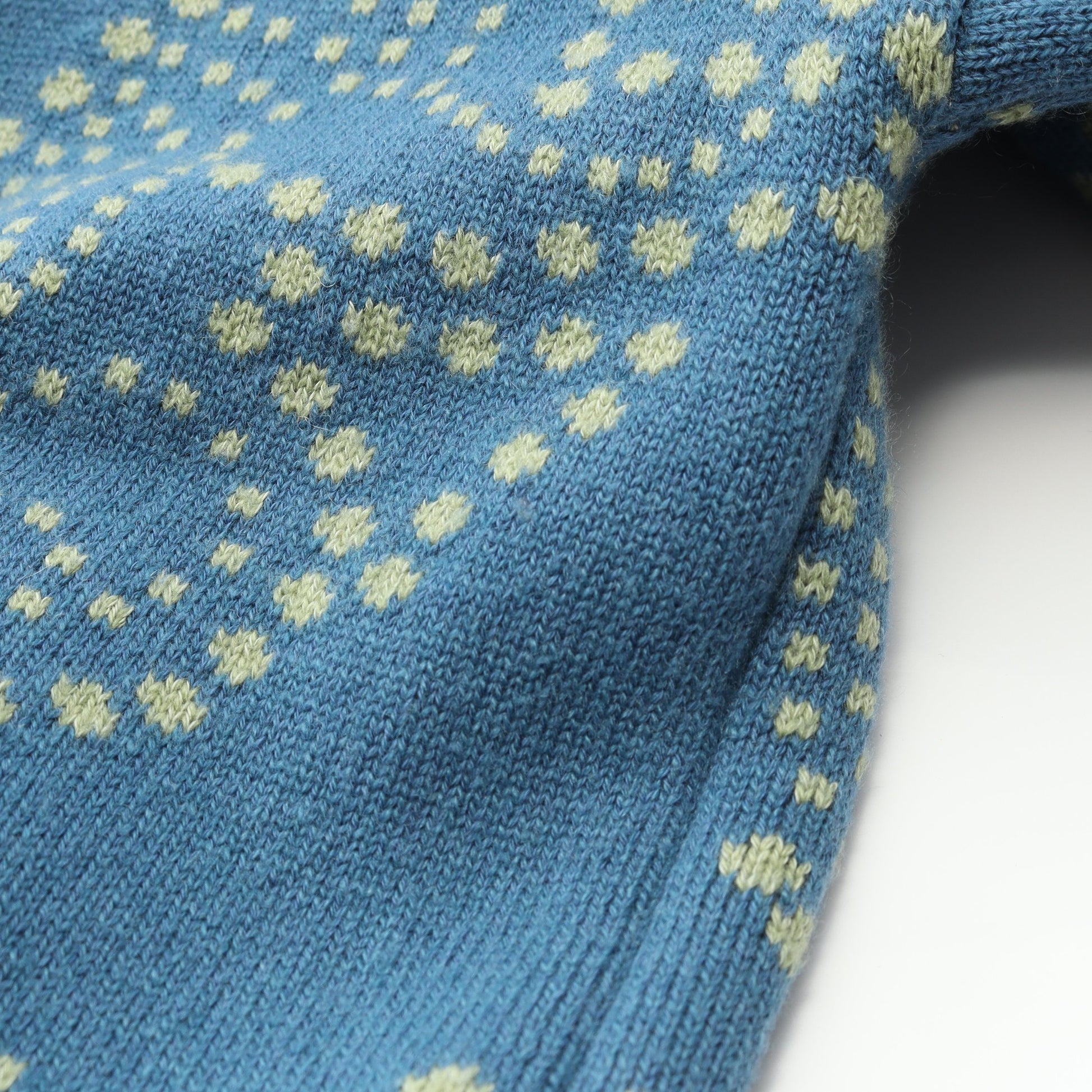 Brides de Gala カーディガン Vネック 刺繍 カシミヤ ブルー ライトイエロー エルメス トップス HERMES
