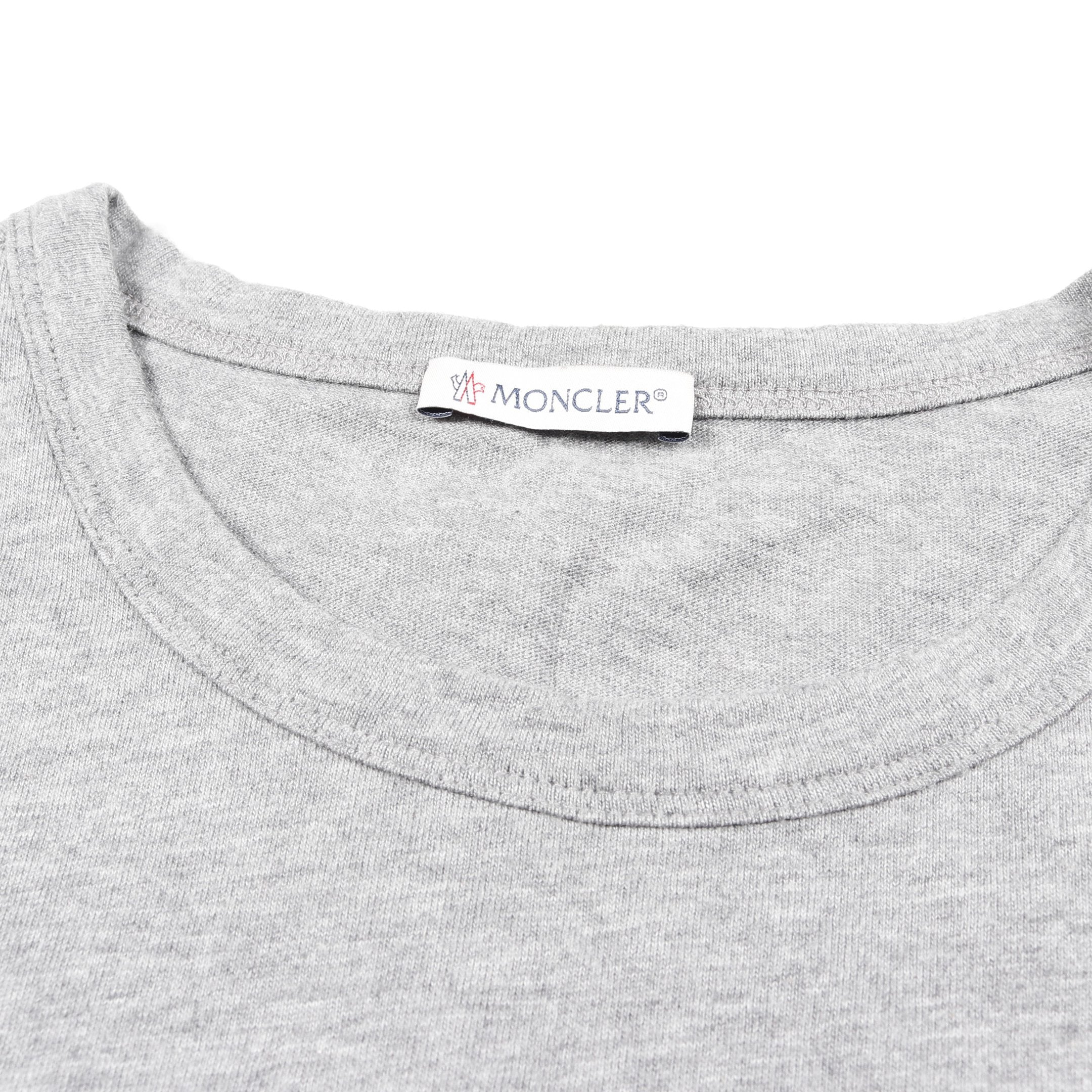 ロゴ Tシャツ クルーネック 半袖 コットン グレー レッド ネイビー