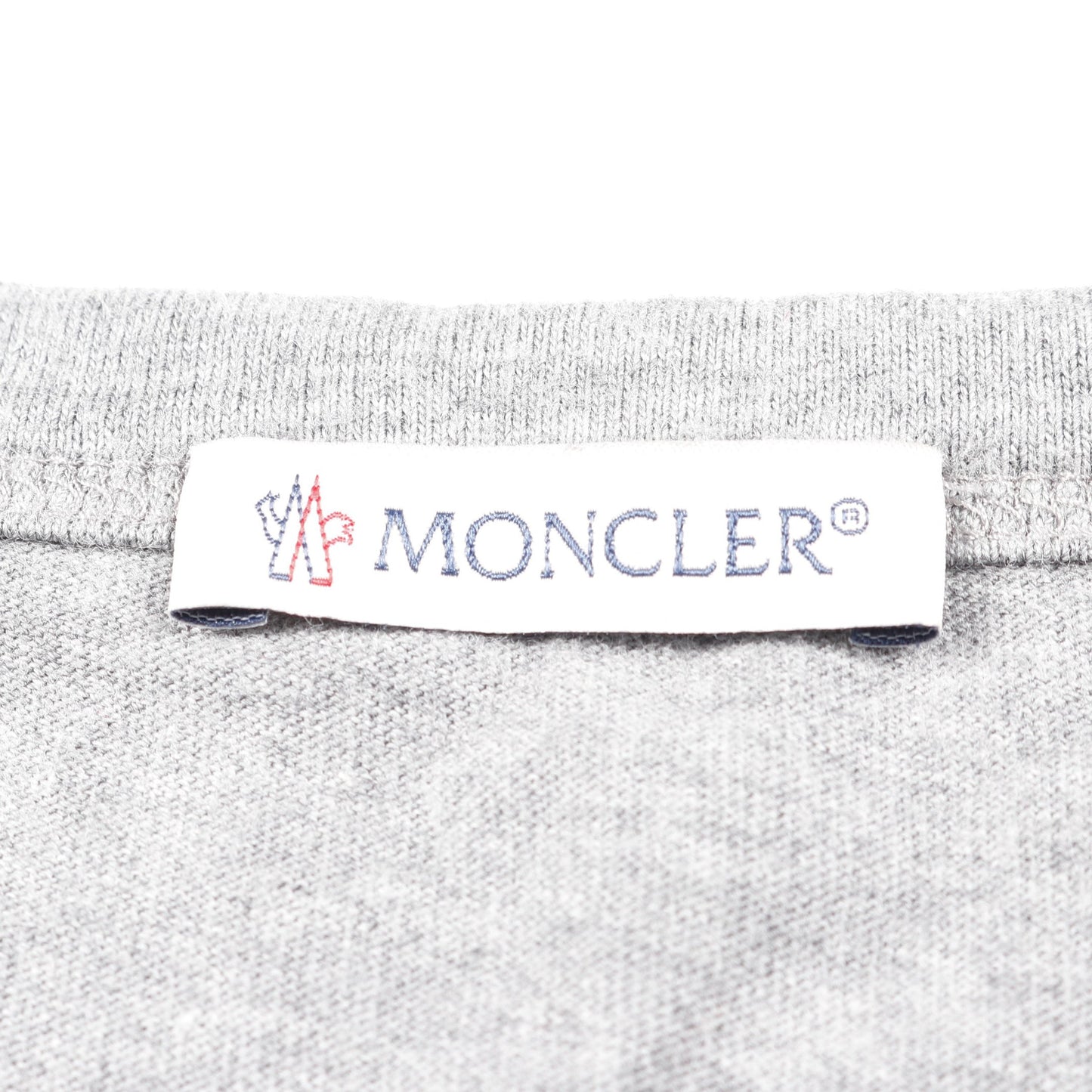 ロゴ Tシャツ クルーネック 半袖 コットン グレー レッド ネイビー モンクレール トップス MONCLER