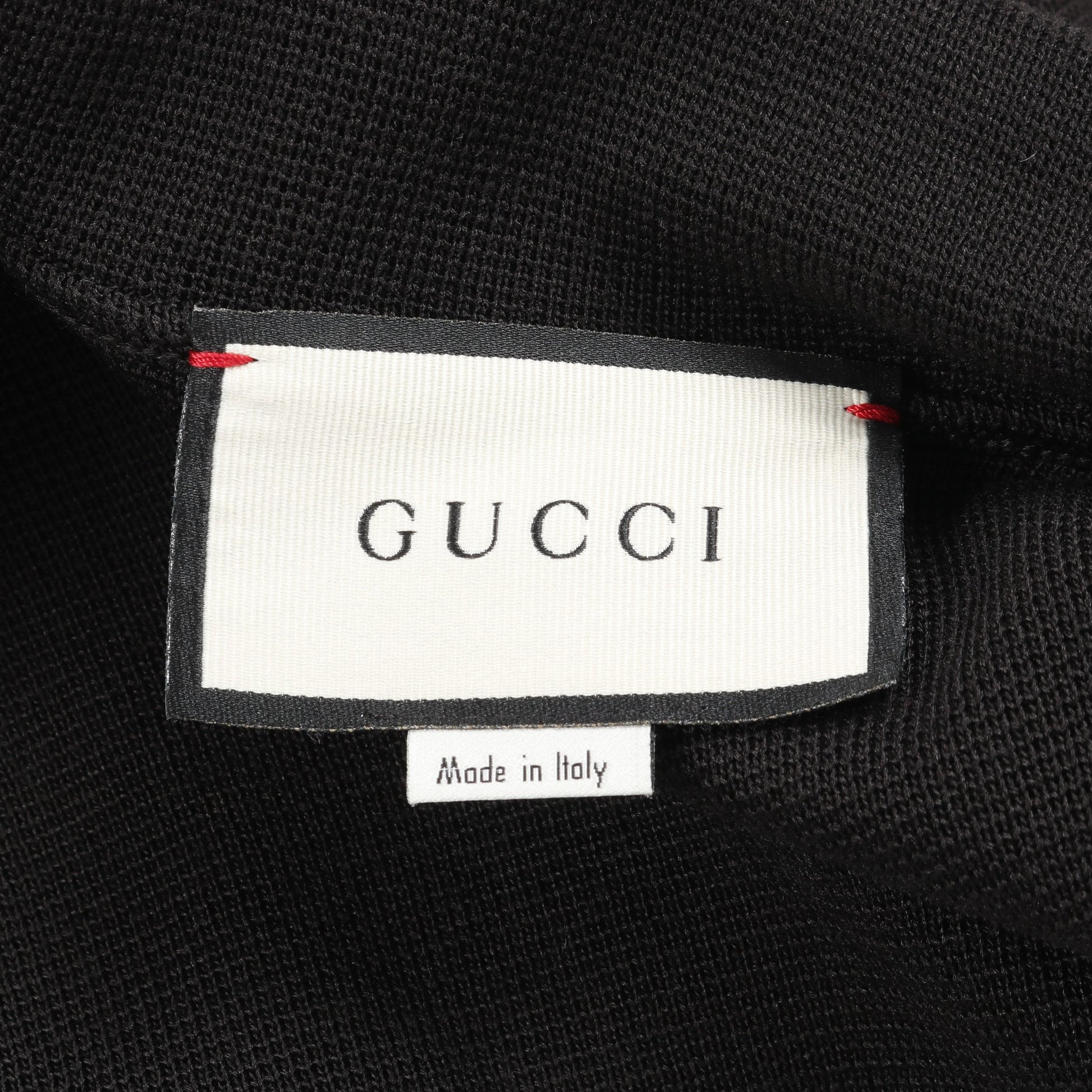 ニット ジャケット シルク コットン ブラック レッド ホワイト グッチ アウター GUCCI