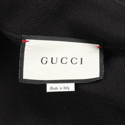 ニット ジャケット シルク コットン ブラック レッド ホワイト グッチ アウター GUCCI
