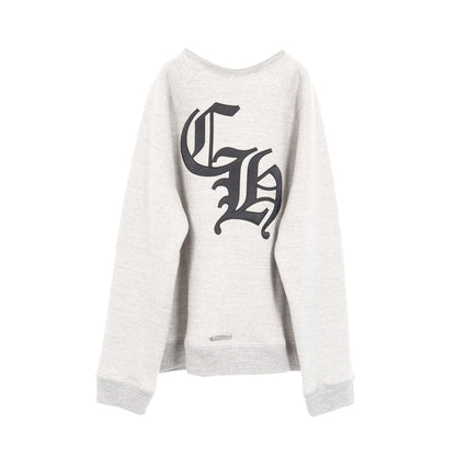 セメタリークロス スウェットシャツ クルーネック コットン グレー クロムハーツ トップス Chrome Hearts