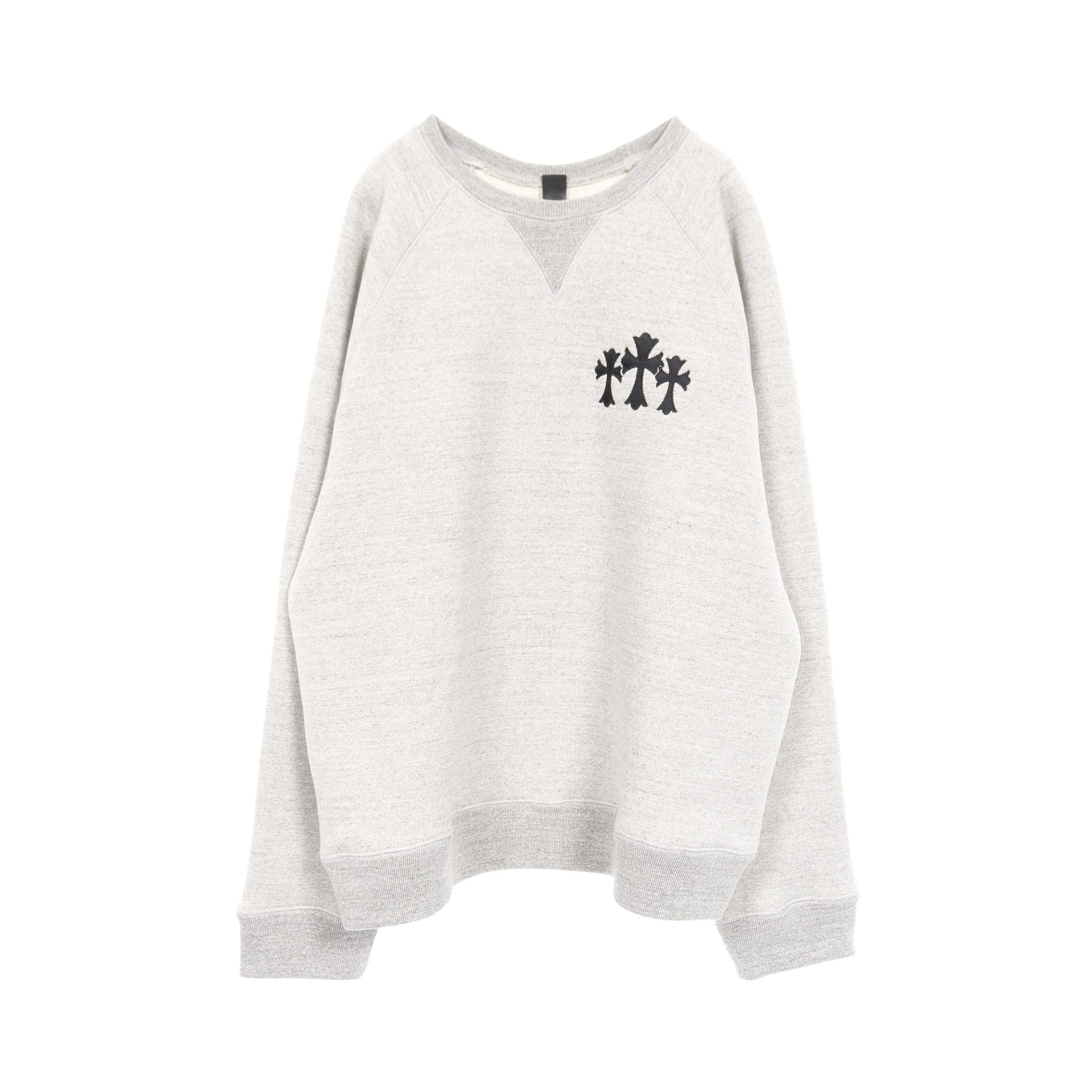 クロムハーツ　新作　スウェットコットン M新品 セメタリークロス スウェットシャツ クルーネック コットン