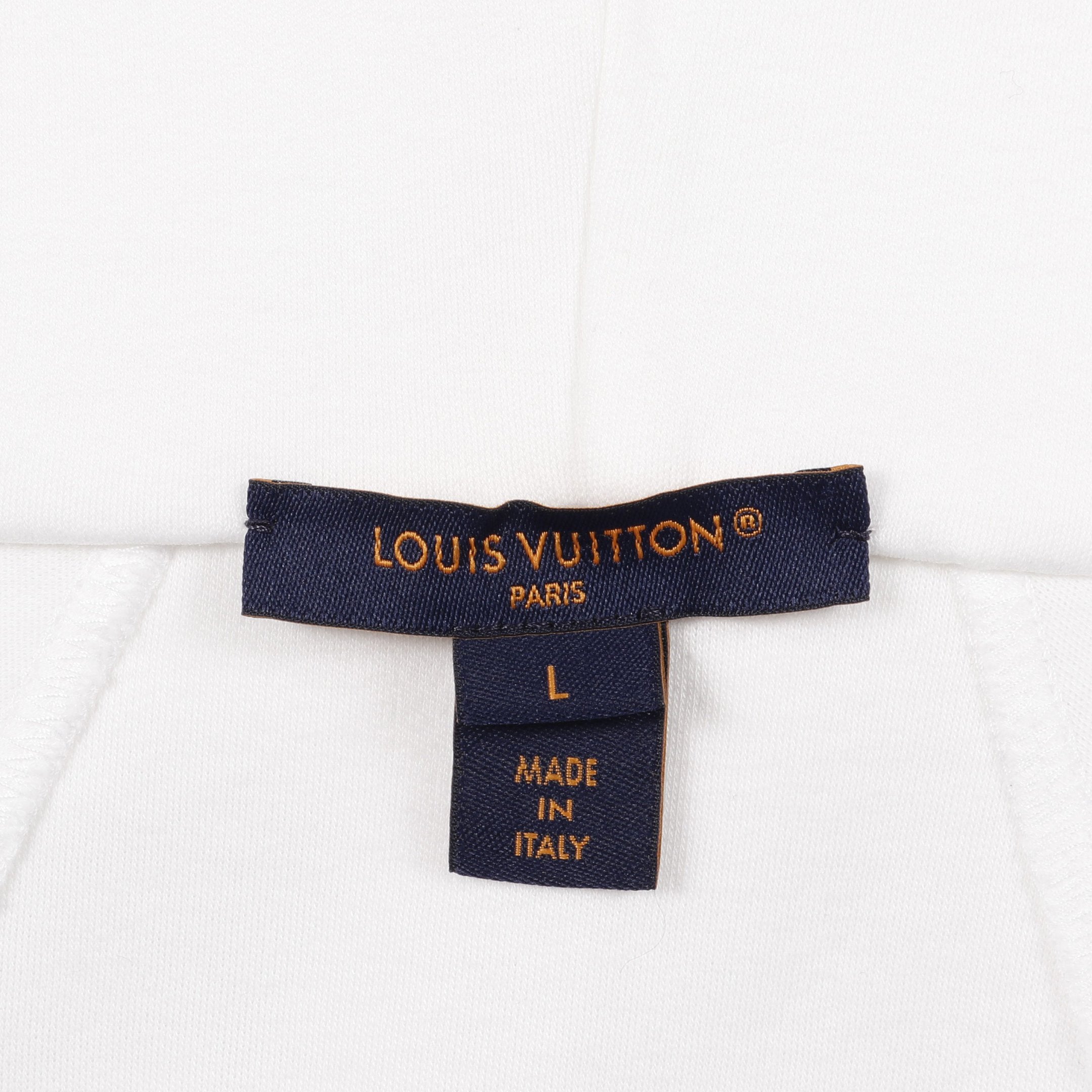 ルイ・ヴィトン LOUIS VUITTON シグネチャースリーブ ジップアップフーディ パーカー 衣料品 トップス コットン レディース ホワイト系 / ブラック系 【中古】 シグネチャースリーブ ジップアップフーディ ジップアップパーカー