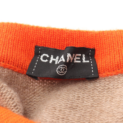 ココマーク ニット カシミヤ ライトブラウン オレンジ ブラック シャネル トップス CHANEL