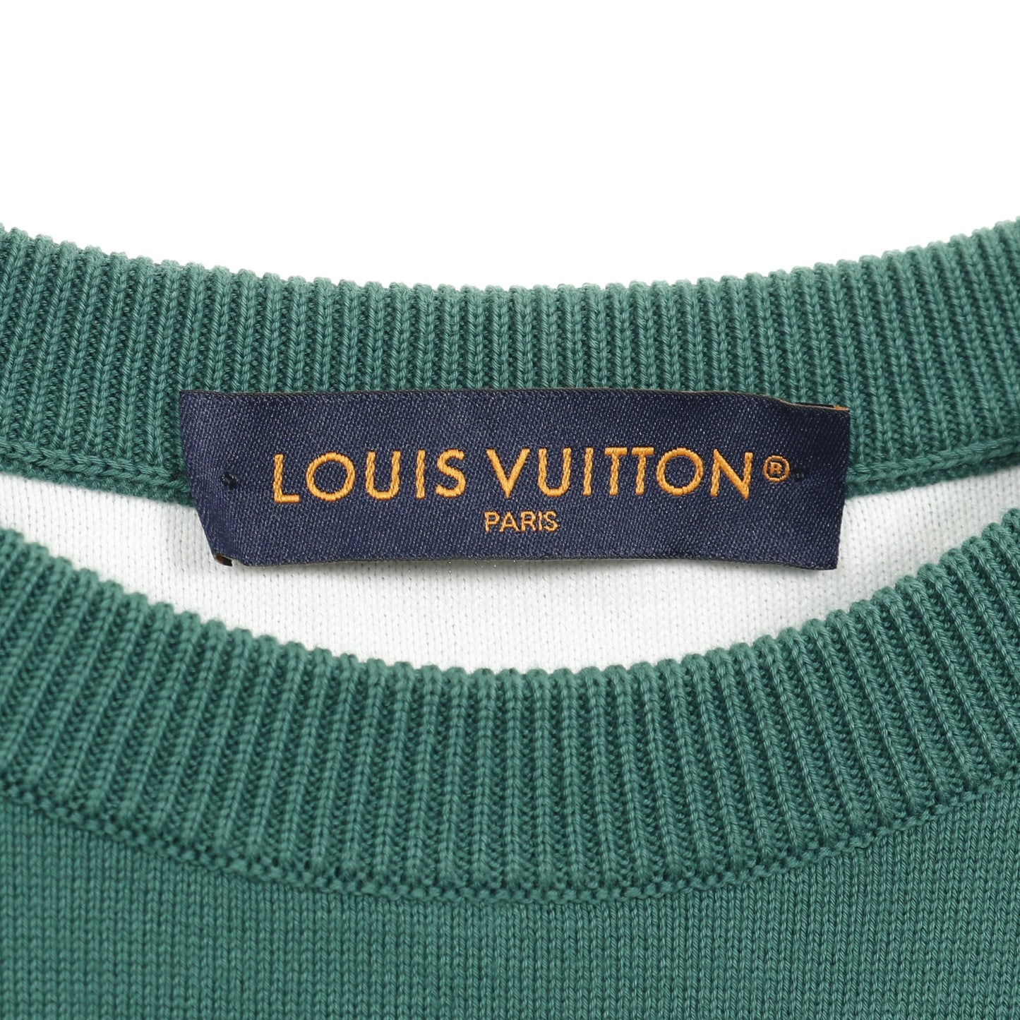 モノグラムグラディエント ニット コットン グリーン トップス LOUIS VUITTON